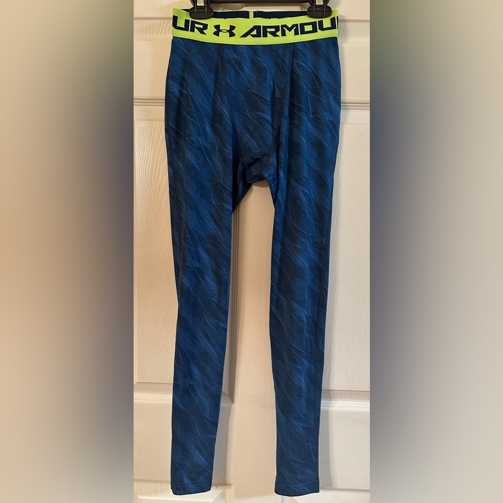 Under Armour Blue Heat Gear Leggings Men’s XS